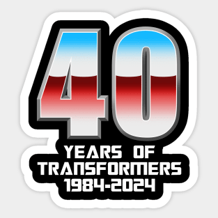 Transformers: GEN 1 - 40th Anniversary Sticker